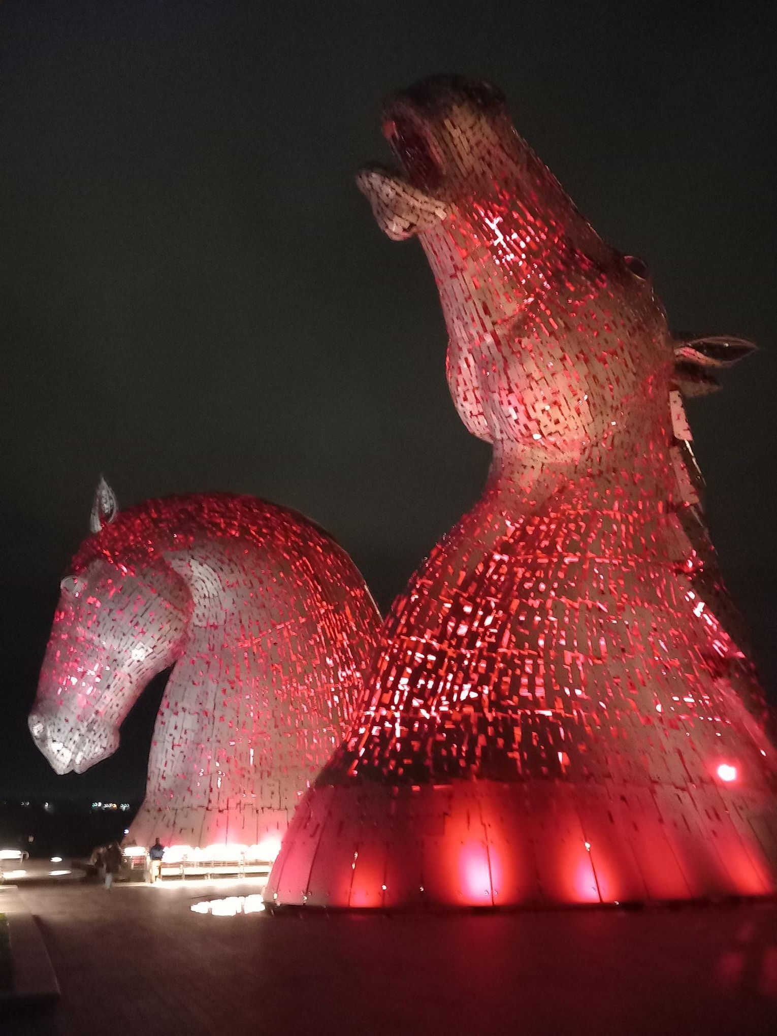 Kelpies in red